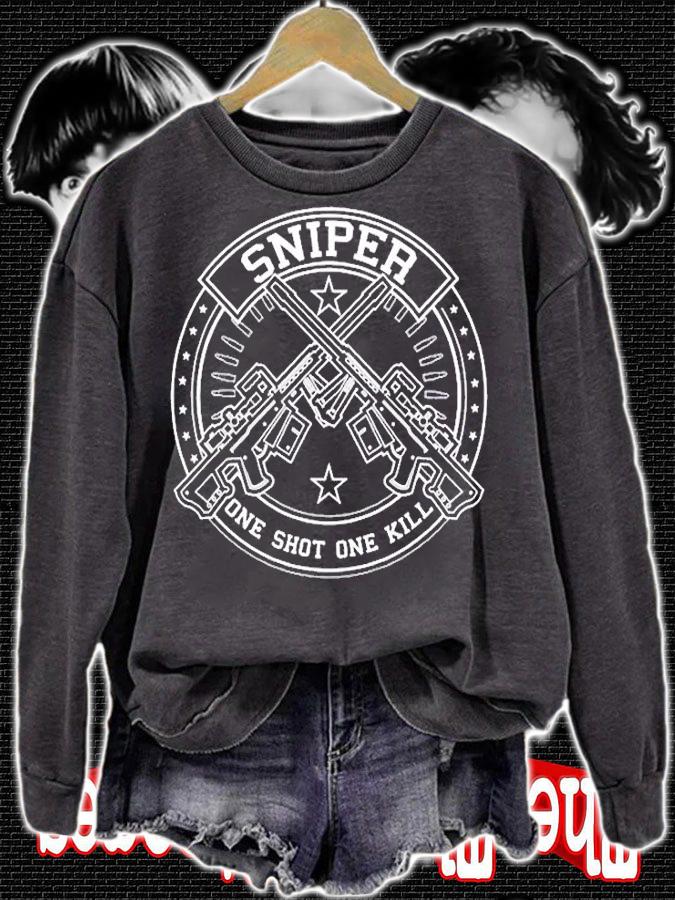 Sniper One Shot One Kill Military T-Shirt