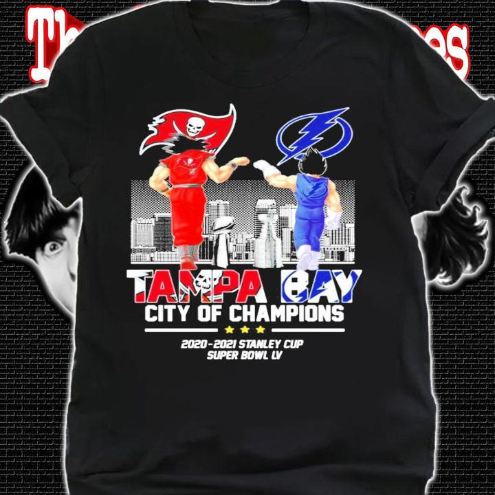 Tampa Bay Songoku vs Vegeta city of Champion t-shirt shirt