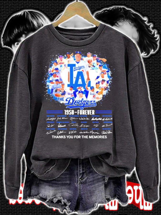 The LA Dodgers 1958 forever signatures shirt