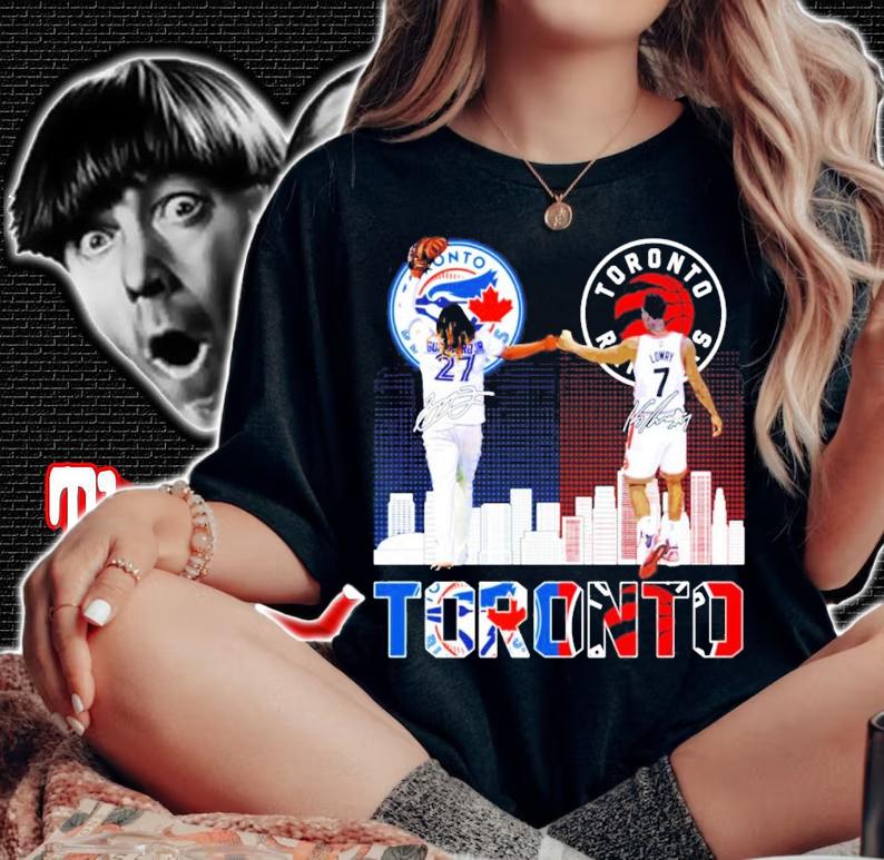 Toronto Blue Jays Guz Ezequiel Carrera vs Toronto Raptors Kyle Lowry signature shirt woman shirt