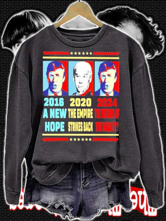 Trump 2016 a new hope Joe Biden 2020 the empire strikes back 2024 the return of the maga shirt t-shirt