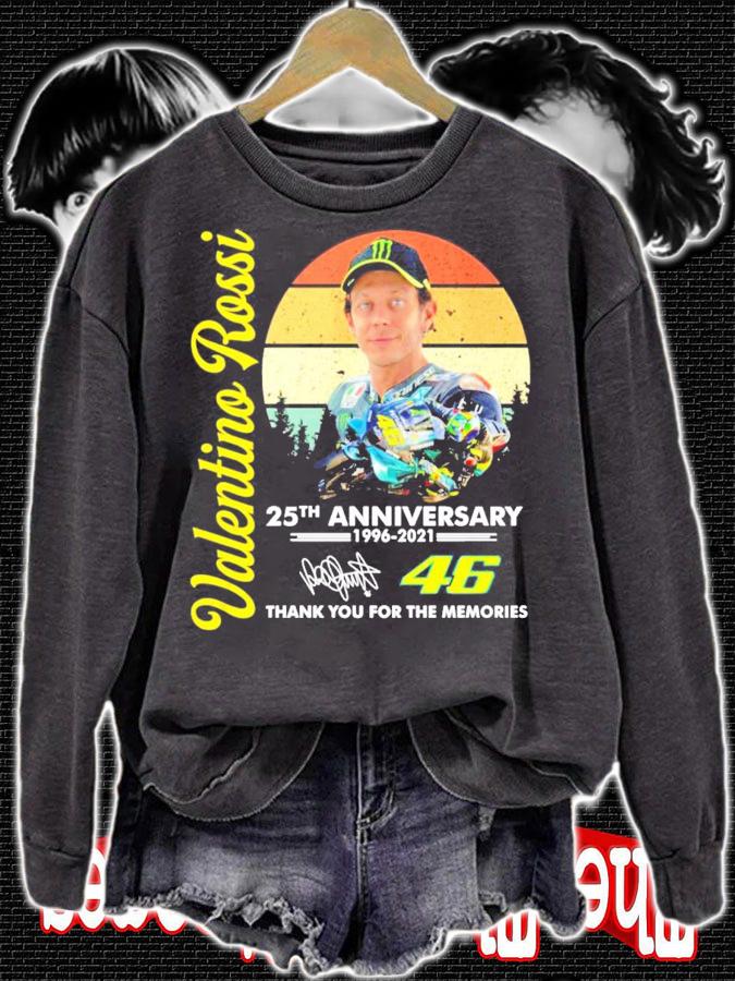 Valentino Rossi 25th anniversary 1996-2021 signature vintage shirt