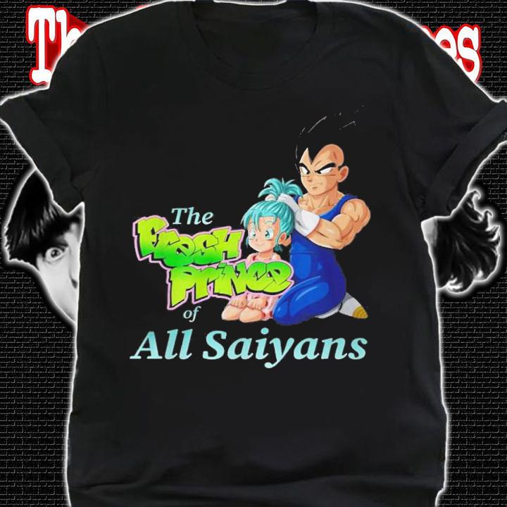 Vegeta The Fresh Prince Of All Saiyans t-shirt shirt
