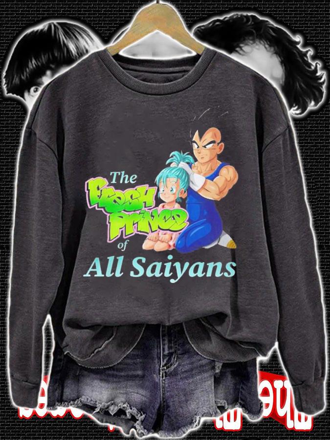 Vegeta The Fresh Prince Of All Saiyans t-shirt sweatshirt