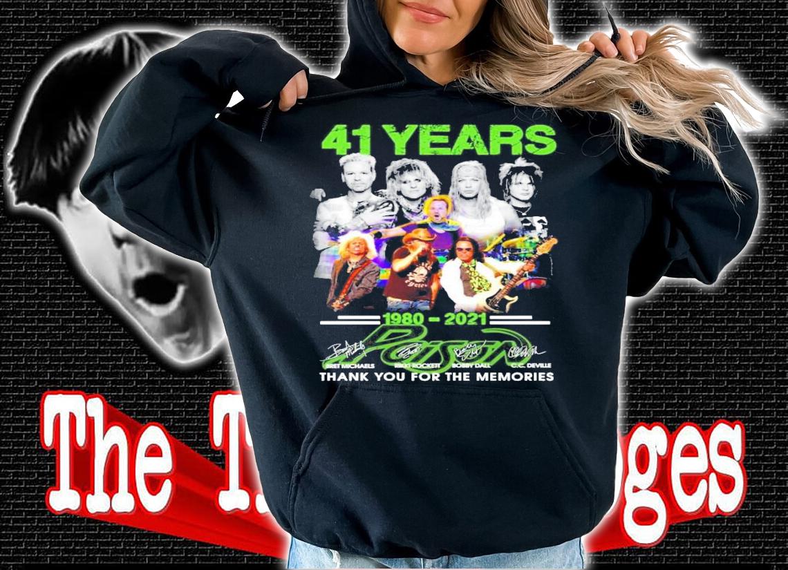 41 Years 1980-2021 Poison Signatures Shirt