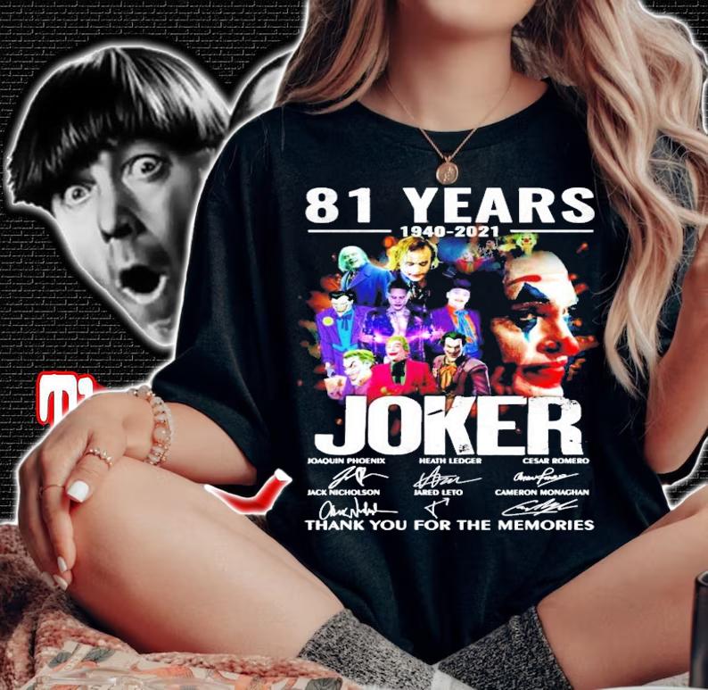 81 years 1940-2021 Joker signature thank you for the memories shirt woman shirt