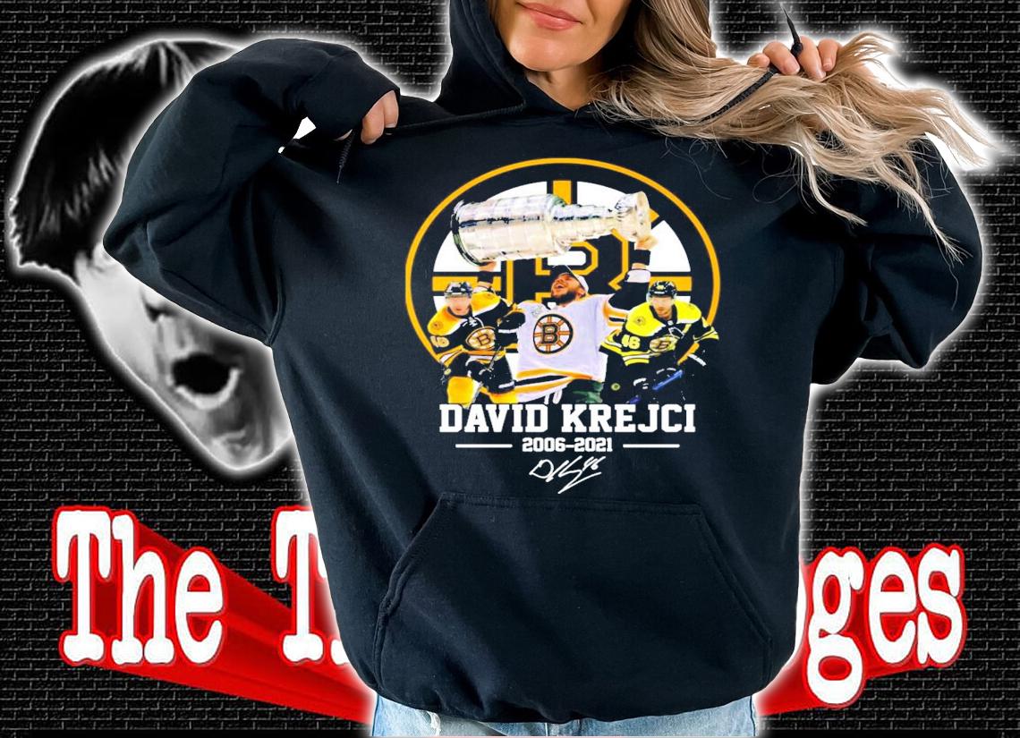 David Krejci 2006-2021 signature t-shirt hoodie