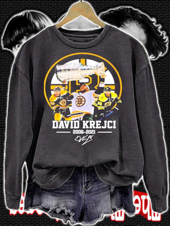 David Krejci 2006-2021 signature t-shirt sweatshirt