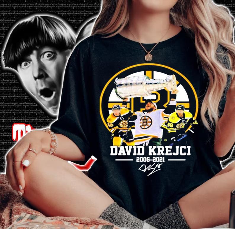 David Krejci 2006-2021 signature t-shirt woman shirt