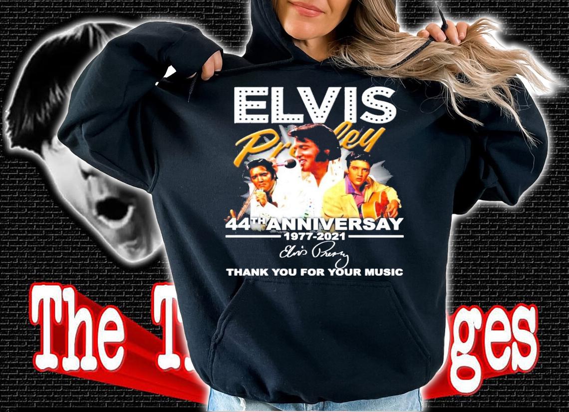 Elvis Presley 44th anniversary 1977-2021 signature shirt