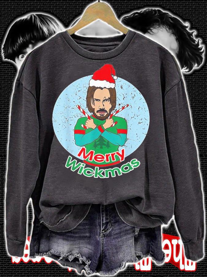 Funny John Dog Idea Wick Present Christmas X-Mas T-Shirt sweatshirt