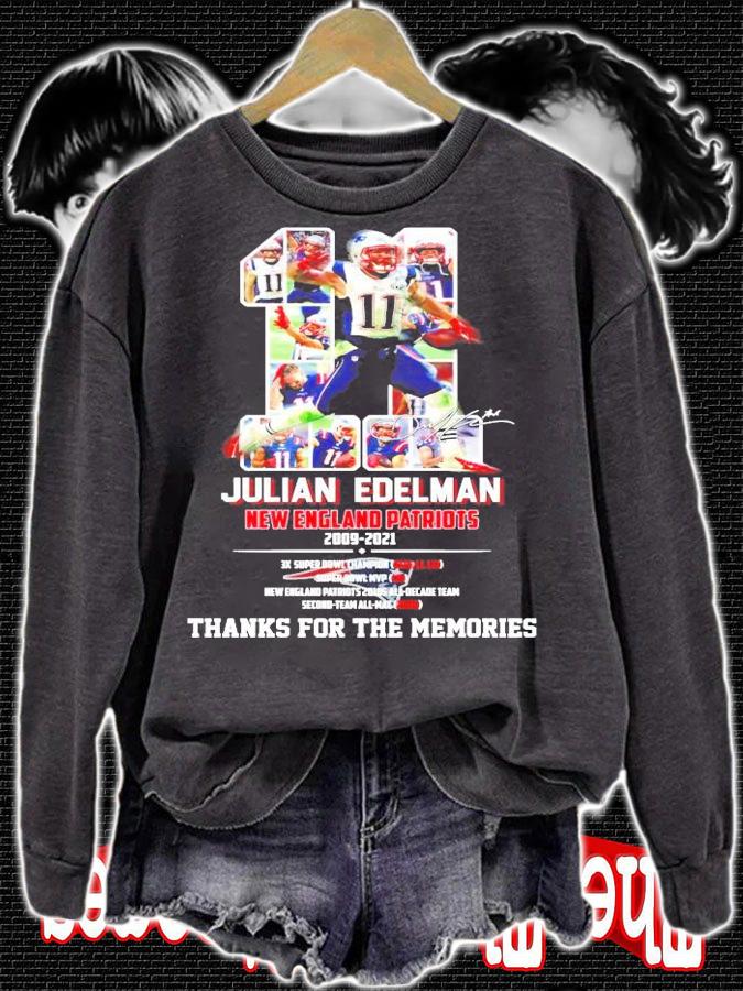 Julian Edelman New England Patriots 2009-2021 signature shirt sweatshirt