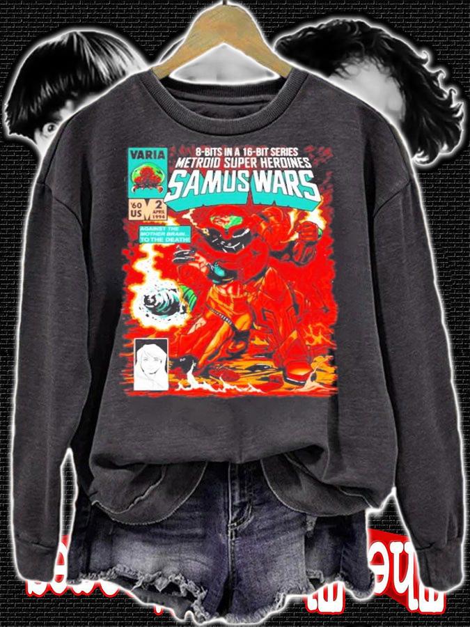 Metroid Super Heroines Samus Wars shirt