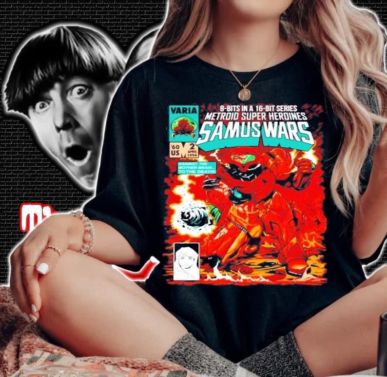 Metroid Super Heroines Samus Wars shirt