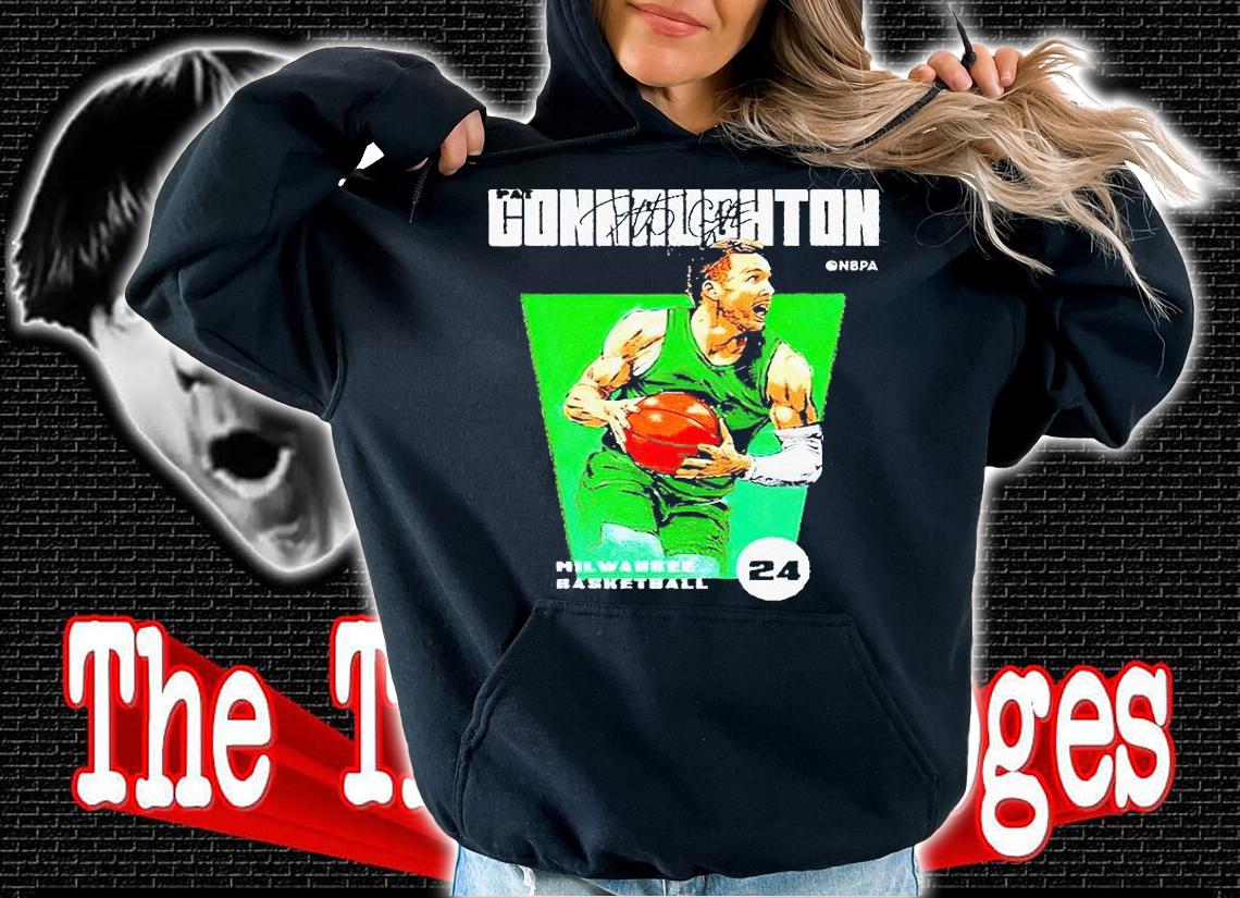 Pat Connaughton Milwaukee Basketball signature T-shirt