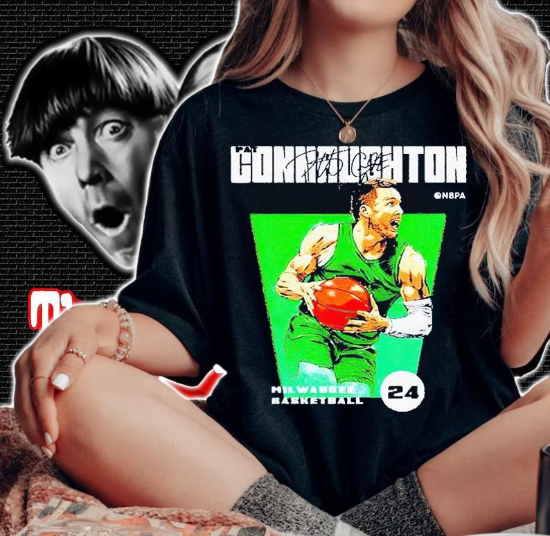Pat Connaughton Milwaukee Basketball signature T-shirt
