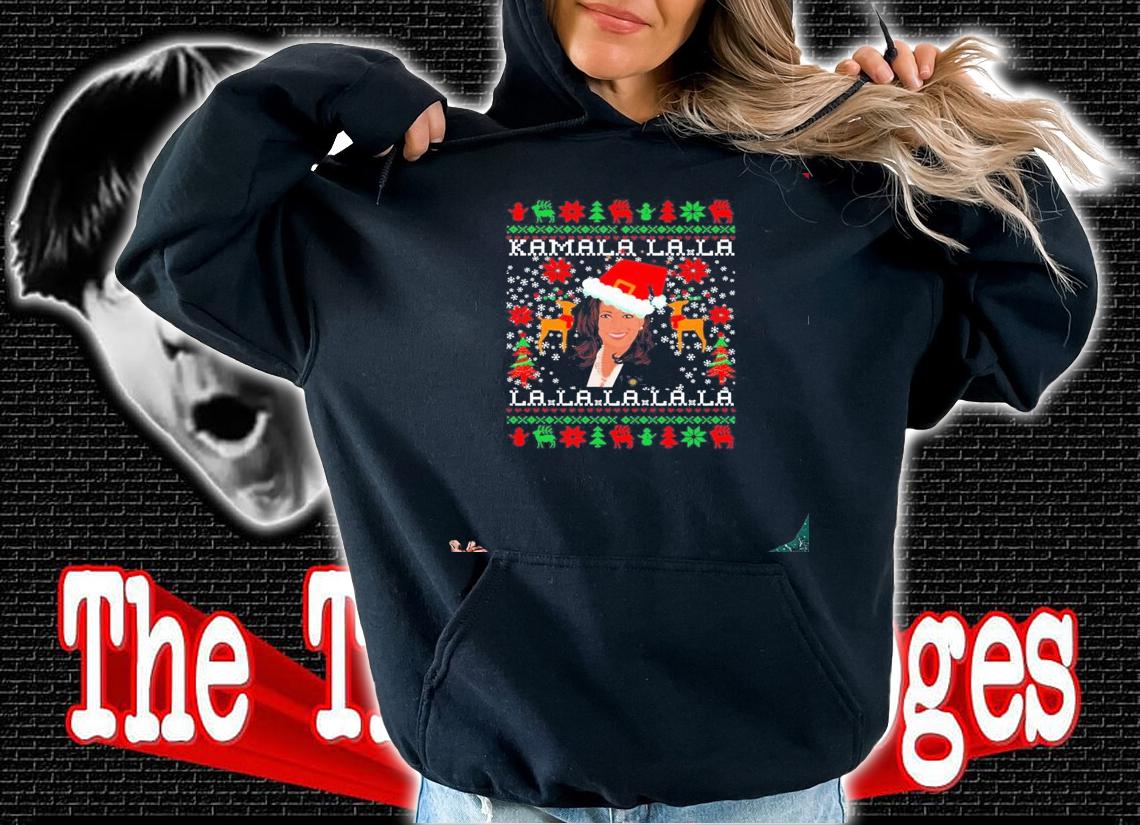 Santa Kamala la la la ugly Christmas shirt, sweater hoodie
