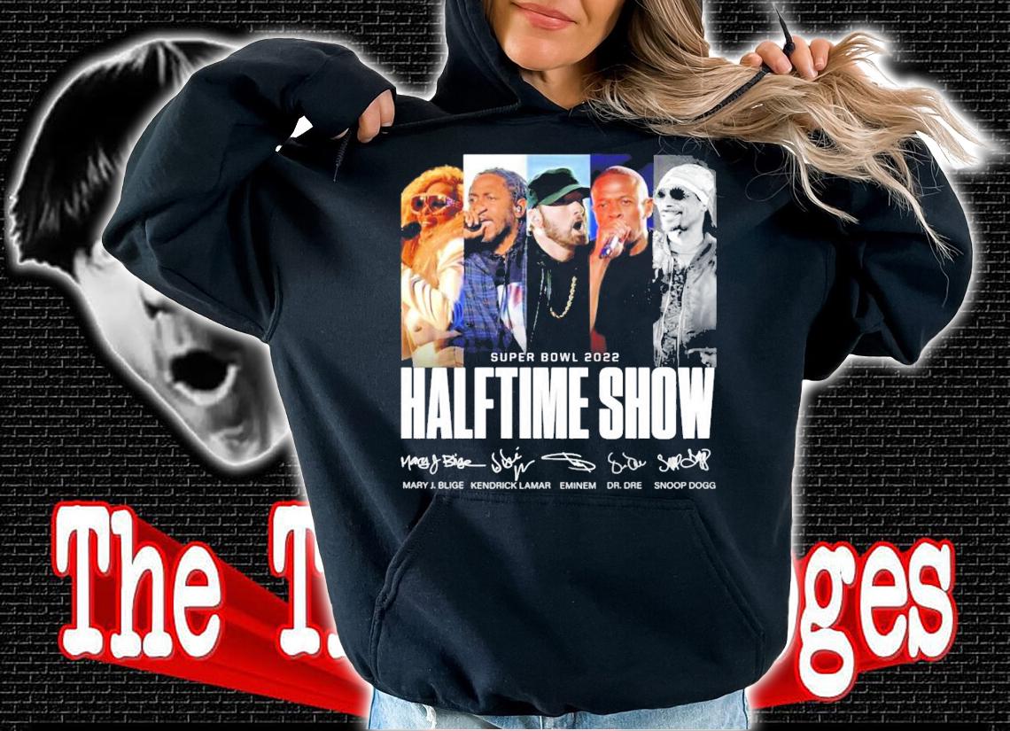 Super Bowl 2022 Halftime Show signatures shirt hoodie