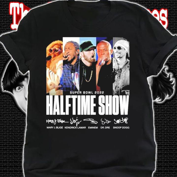 Super Bowl 2022 Halftime Show signatures shirt shirt