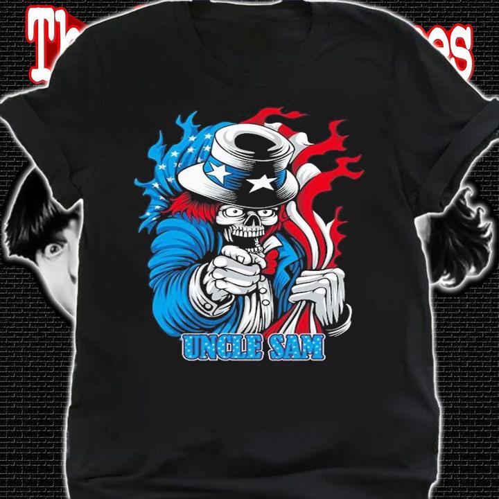 Uncle Sam Skeleton USA shirt
