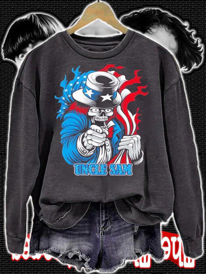 Uncle Sam Skeleton USA shirt