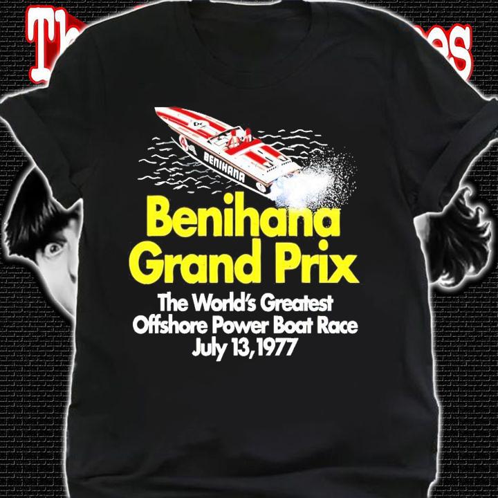 1977 Benihana Grand Prix the world's greatest offshore power boat race shirt