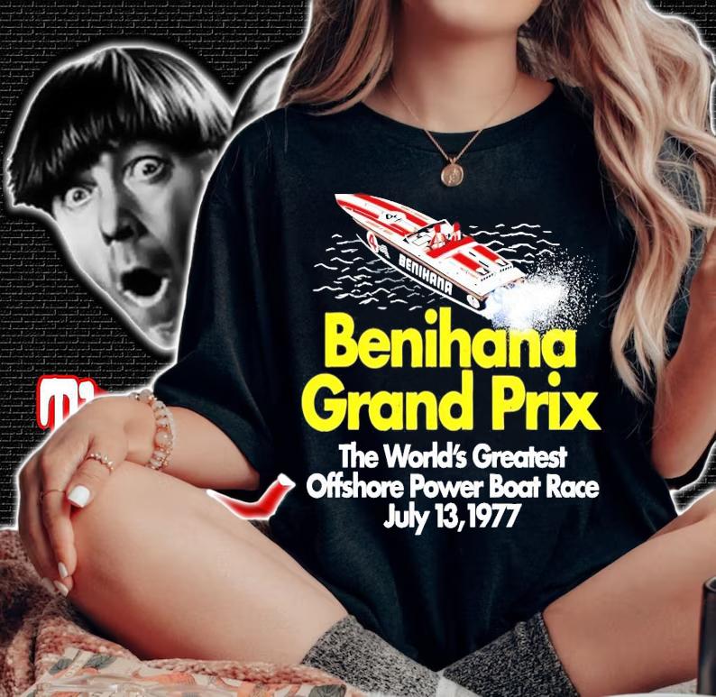 1977 Benihana Grand Prix the world's greatest offshore power boat race shirt