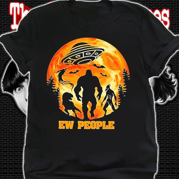 Bigfoot Alien Dinosaur Ghost ew people T-shirt
