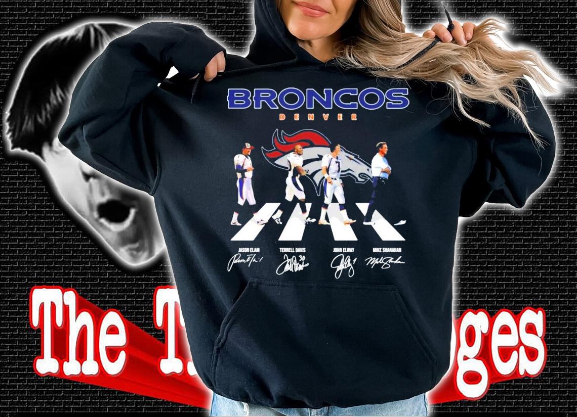 Broncos Denver Abbey Road signatures shirt