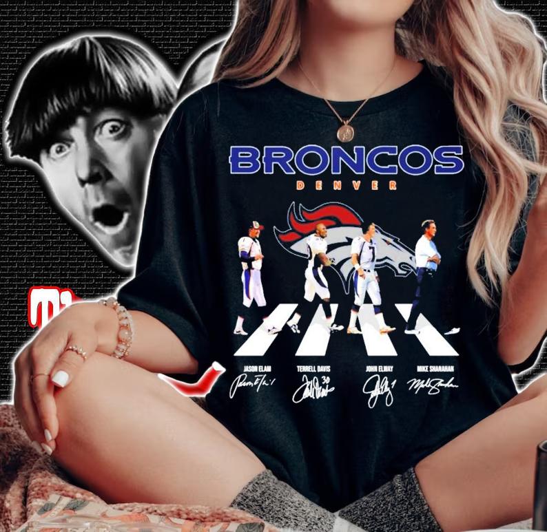 Broncos Denver Abbey Road signatures shirt