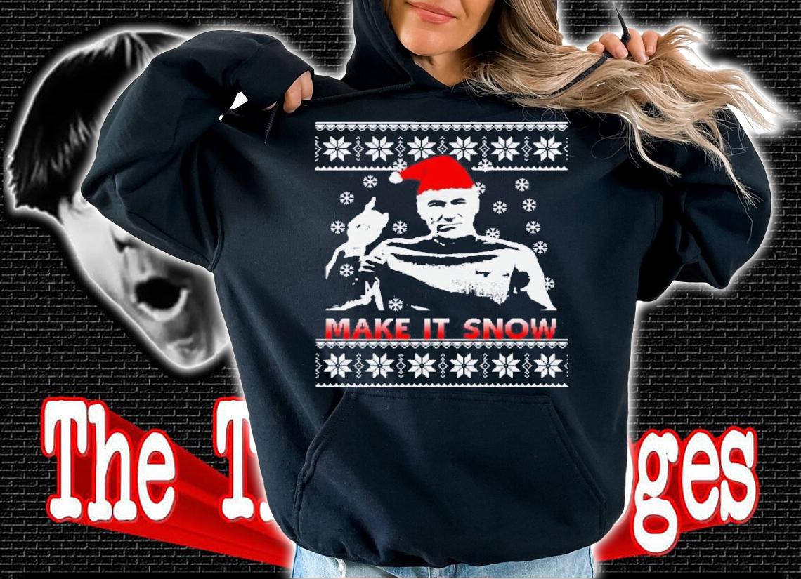 Captain Picard Make Snow Ugly Christmas Sweater t-shirt hoodie