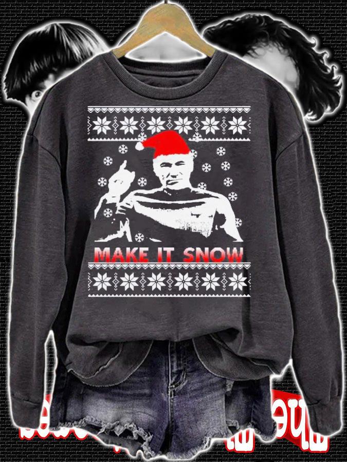 Captain Picard Make Snow Ugly Christmas Sweater t-shirt sweatshirt