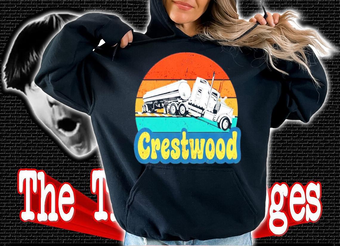 Crestwood tourism semi stuck on railroad tracks vintage t-shirt