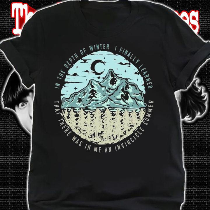 Forest mountain in the depth of winter I finally learned shirt