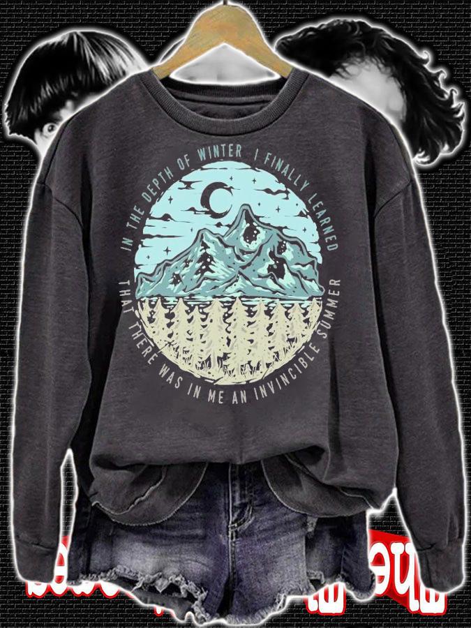 Forest mountain in the depth of winter I finally learned shirt