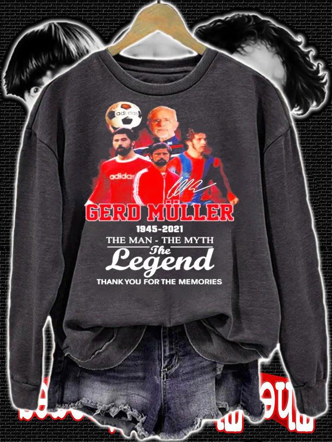 Gerd Muller 1945-2021 the man the myth the legend signature shirt