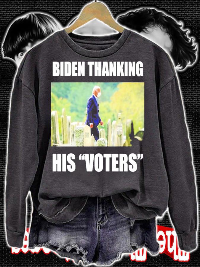 Joe Biden thanking his voters t-shirt sweatshirt