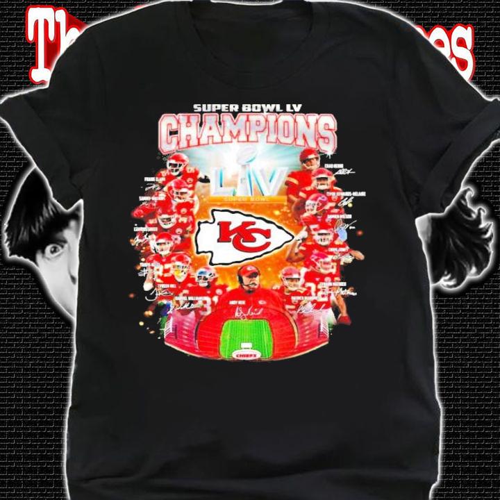Super Bowl LIV Champions Kansas City Chiefs team shirt