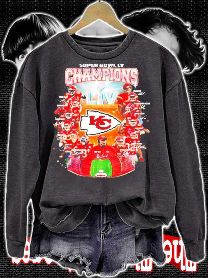Super Bowl LIV Champions Kansas City Chiefs team shirt