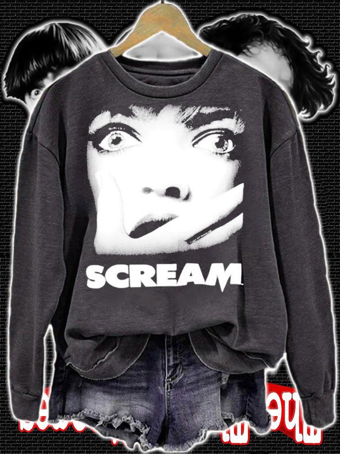 Scream Poster Black Shirt sweatshirt
