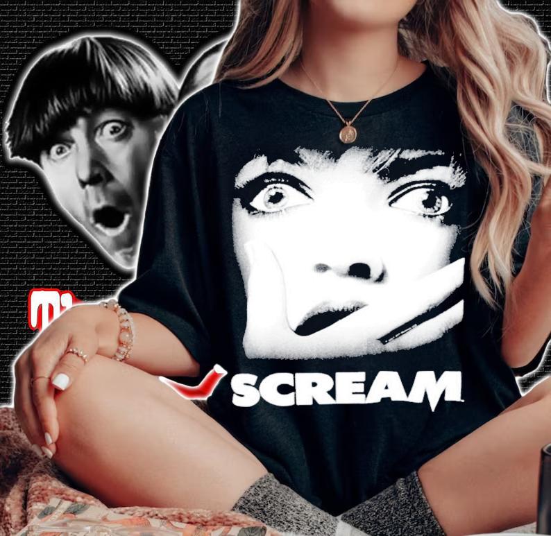 Scream Poster Black Shirt woman shirt
