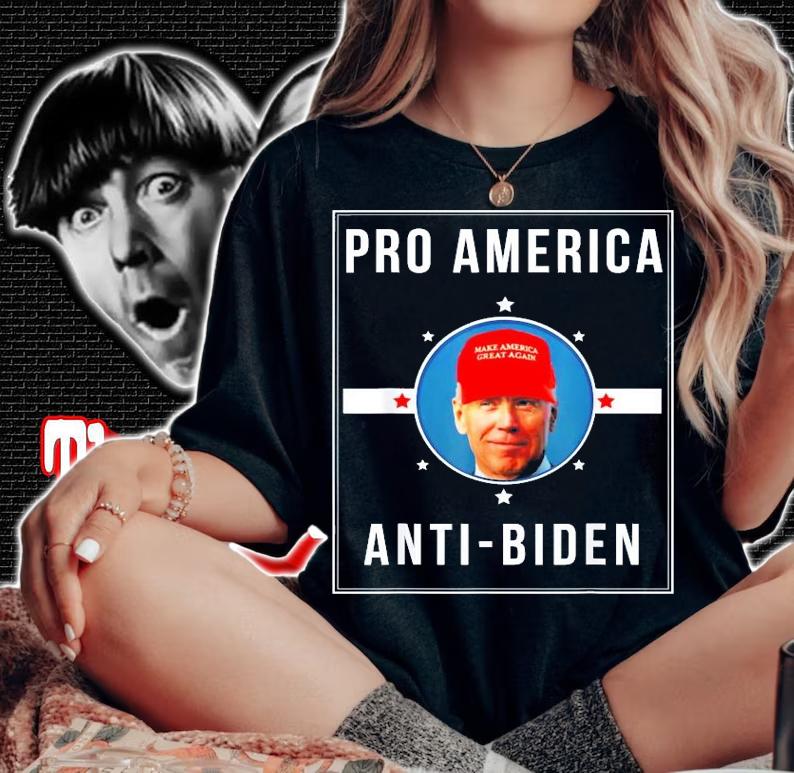 Pro America anti Biden flag impeach Joe Biden shirt woman shirt