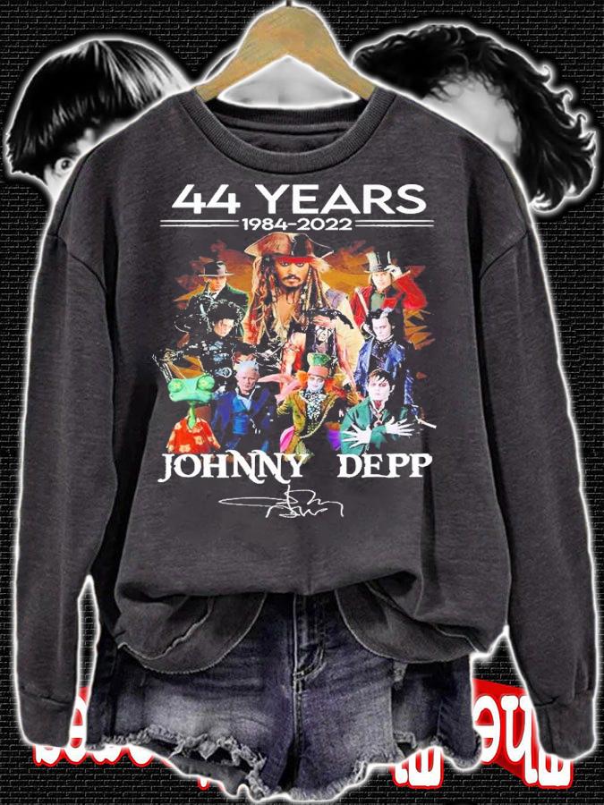 44 years 1984 2022 Johnny Depp signature shirt