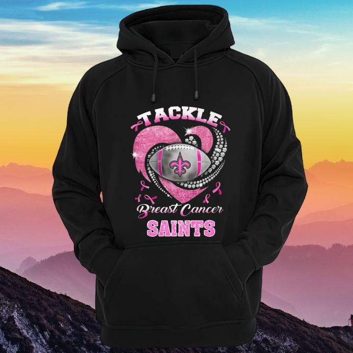 Tackle Breast Cancer Awareness New Orleans Saints Football T-Shirt hoodie