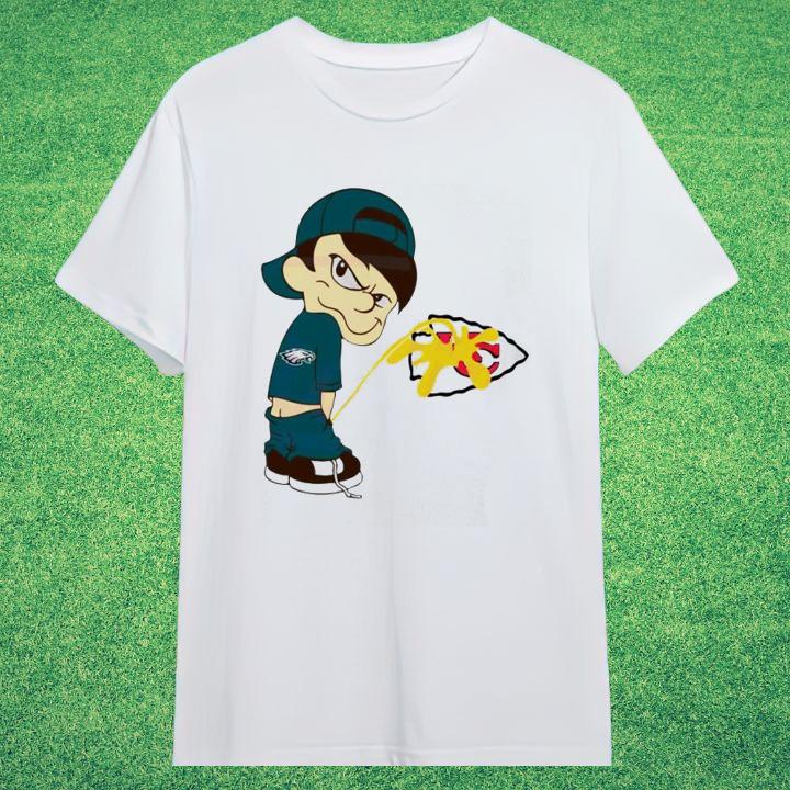 Premium Philadelphia Eagles Calvin Pee Kansas City Chiefs Super Bowl 2025 T-Shirt