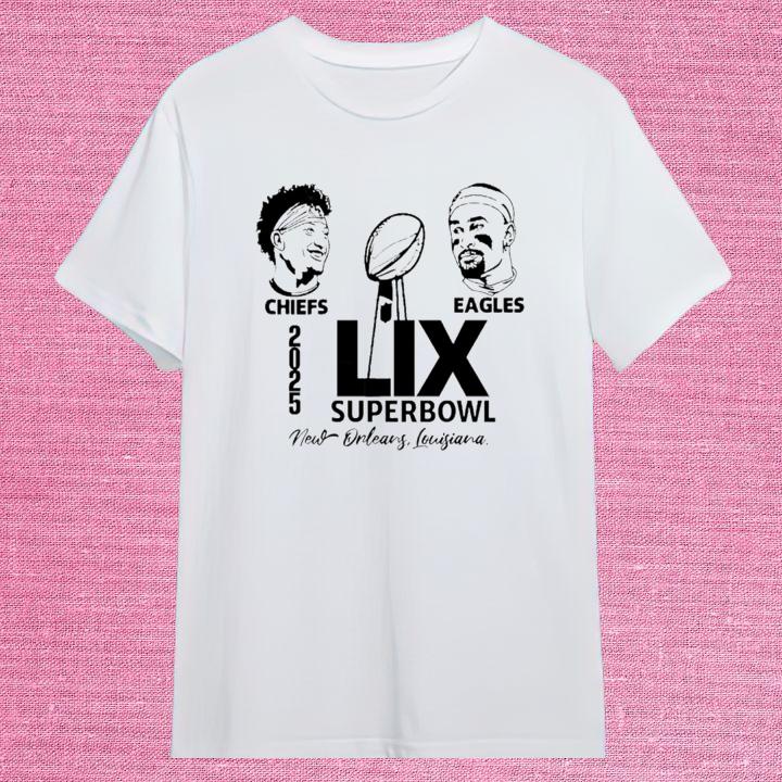 Patrick Mahomes Chiefs Jalen Hurts Eagles Super Bowl 2025 T-Shirt