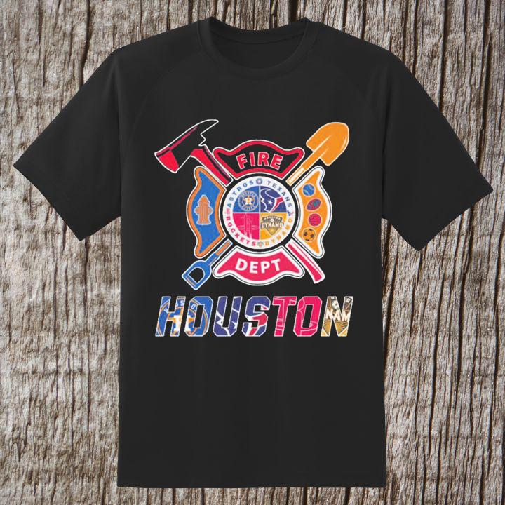 Fire Dept Houston Sports Firefighter T-Shirt