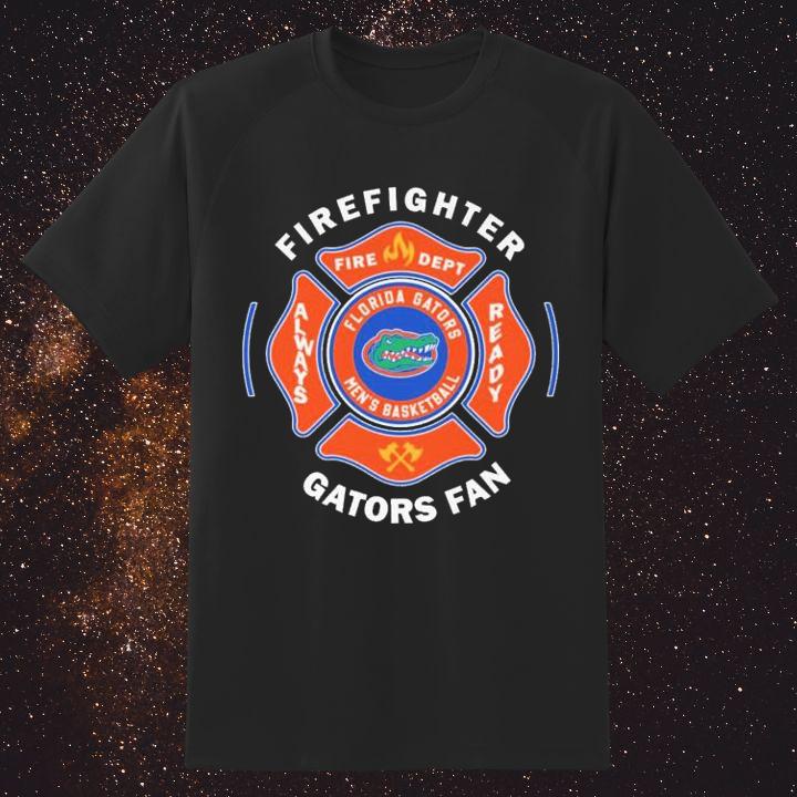 Fire Dept Florida Gators Logo Football Firefighter T-Shirt