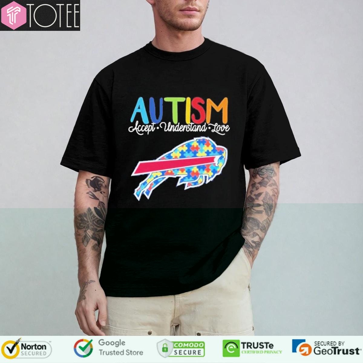 Buffalo Bills Autism Awareness Accept Understand Love T-Shirt
