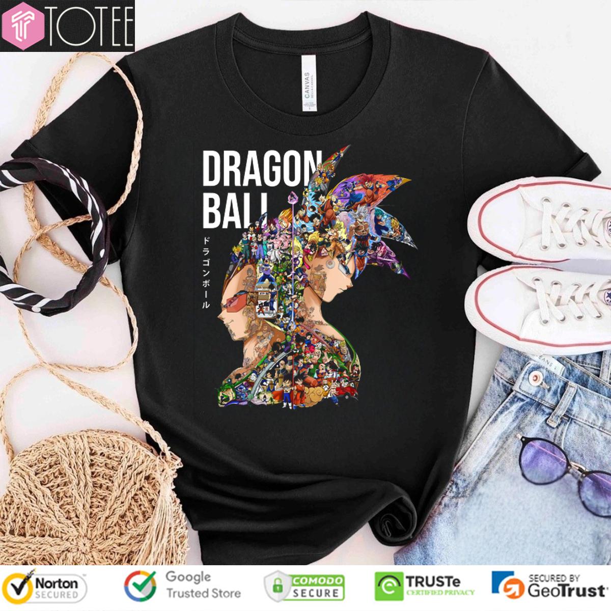 Dragon Ball All Characters Inside Vegeta Son Goku T-Shirt